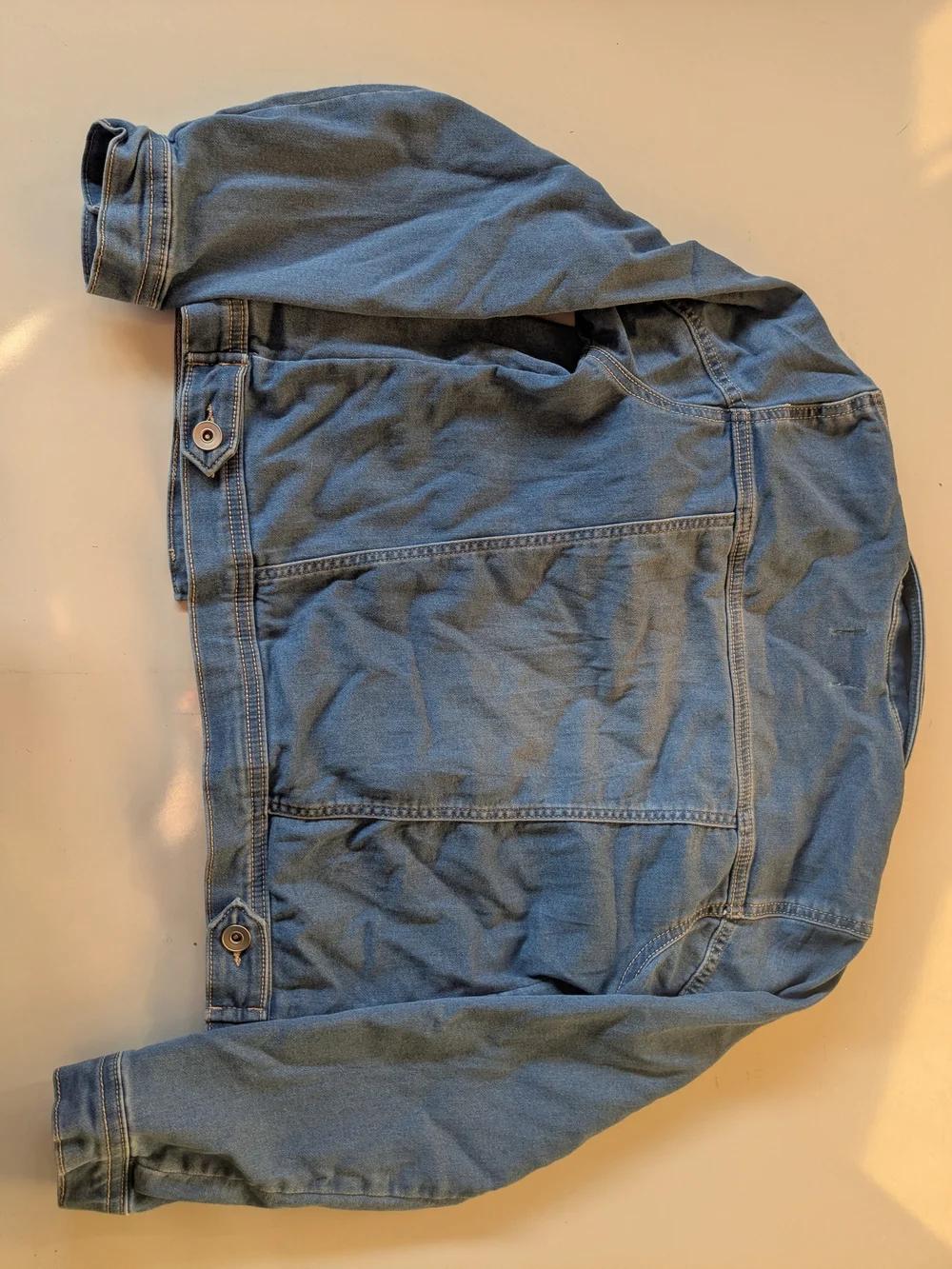 The Children's Place Light Blue Denim Button-Up Jacket